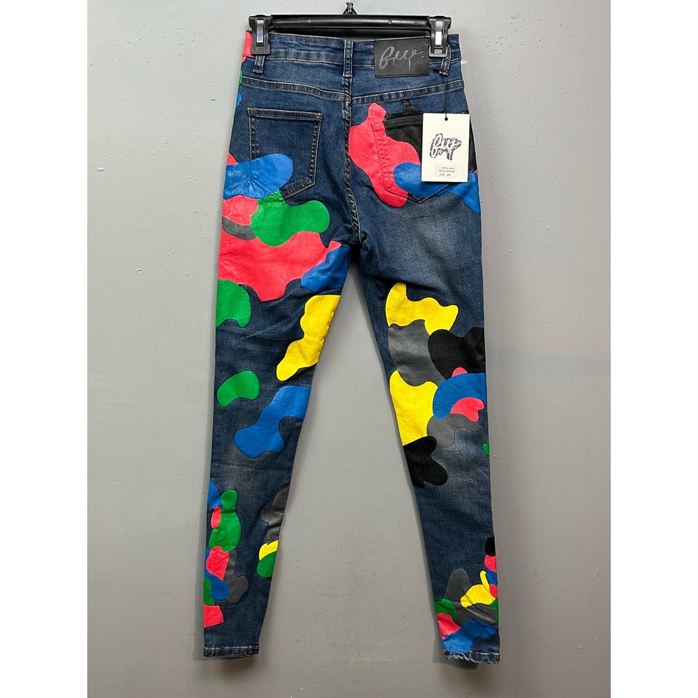 Filthy‎ Wealth 2020 Jeans Womens Size 26 Skinny Colorful Painted Denim Pants